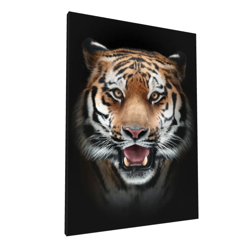 Tablou canvas: Portret Realist de Tigru cu Detalii Fine - Image 1