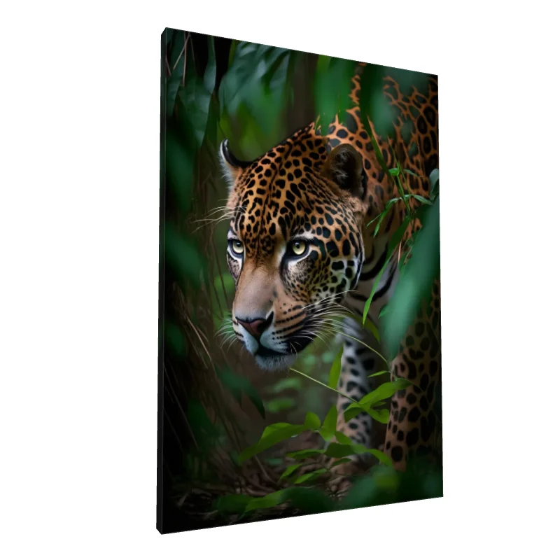 Tablou canvas: Jaguar în Vegetația Tropicală