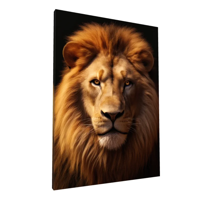 Tablou canvas: Portret de Leu în Detalii Realiste 2 - Image 1