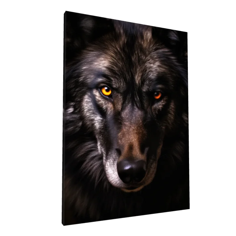 Tablou canvas: Privire Intimidantă de Lup - Image 1