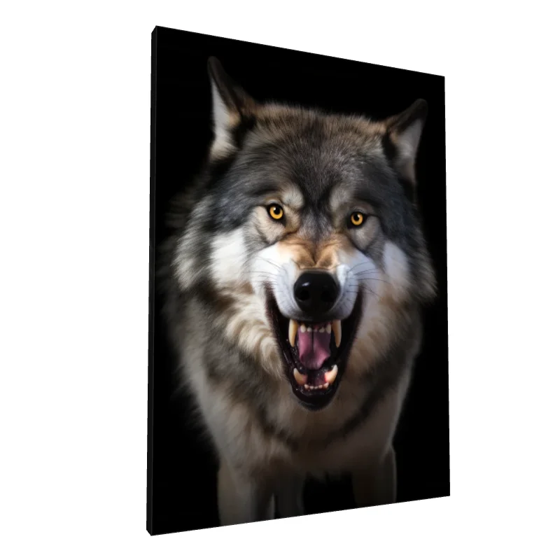 Tablou canvas: Portret Realist de Lup Feroce - Image 1
