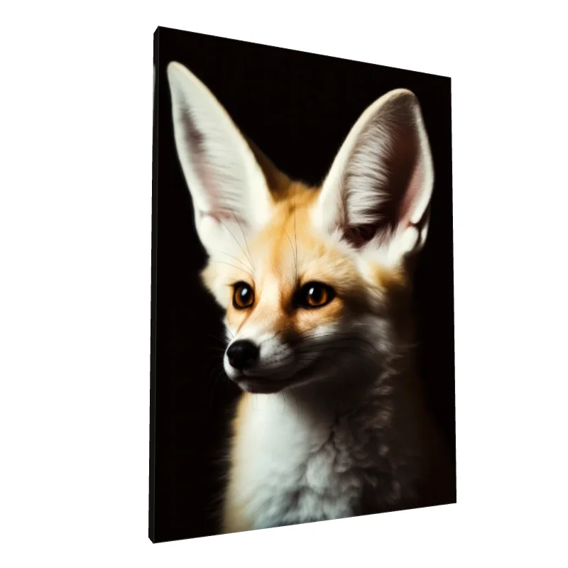 Tablou canvas: Portret Vulpe Fennec în Lumină Caldă
