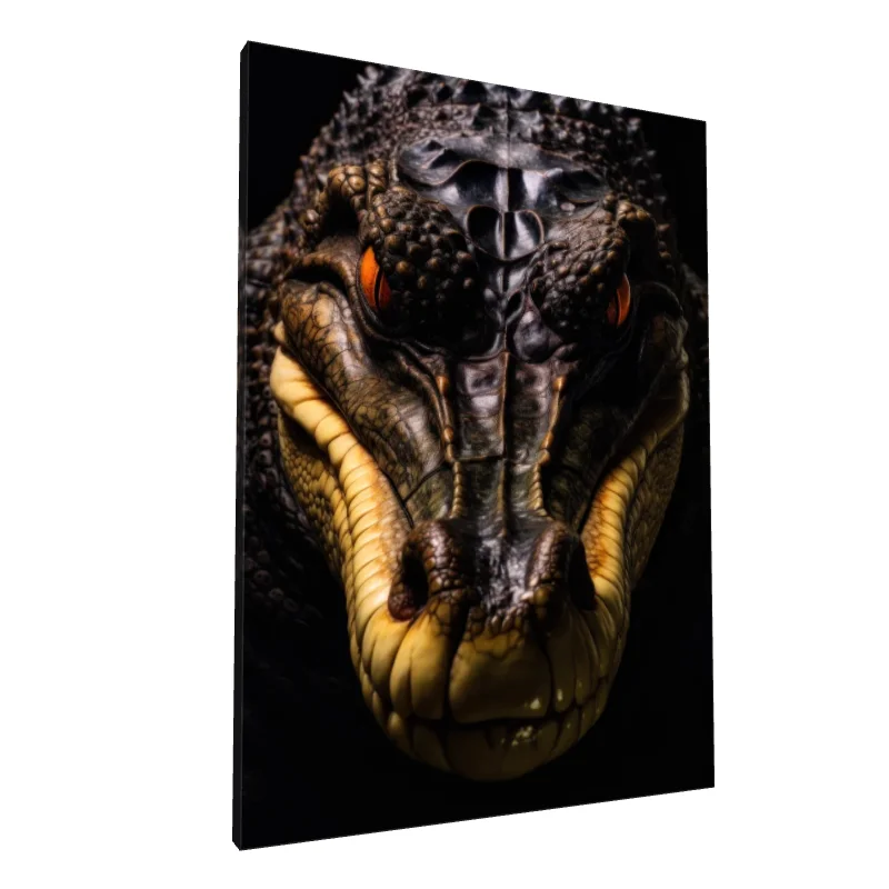 Tablou canvas: Portret Detaliat de Aligator - Image 1