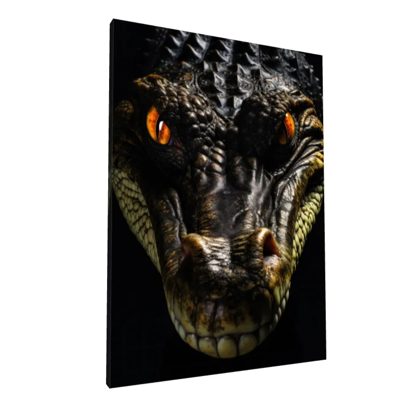 Tablou canvas: Portret de Crocodil cu Privire Intimidantă