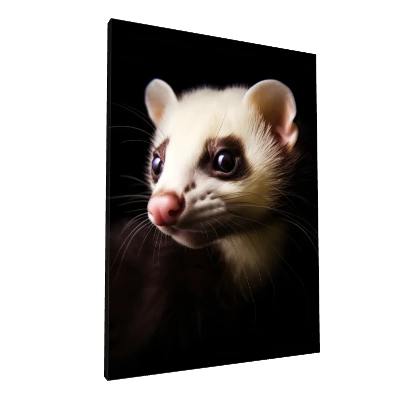 Tablou canvas: Portret Jder pe Fundal Negru - Image 1