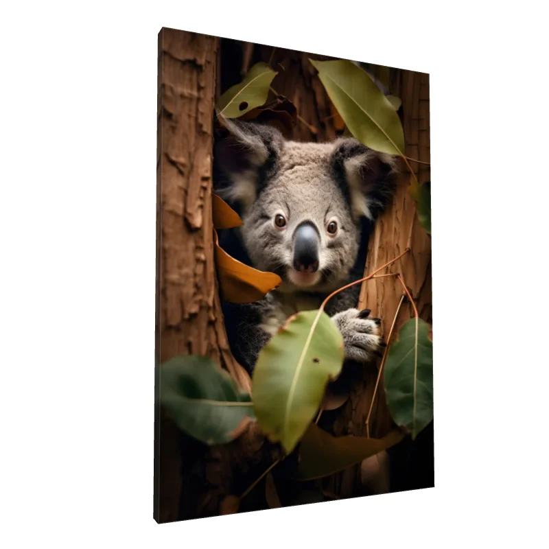 Tablou canvas: Koala între Frunze de Eucalipt - Image 1