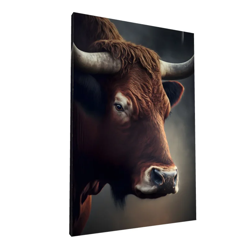 Tablou canvas: Portret Realist de Taur Impunător - Image 1