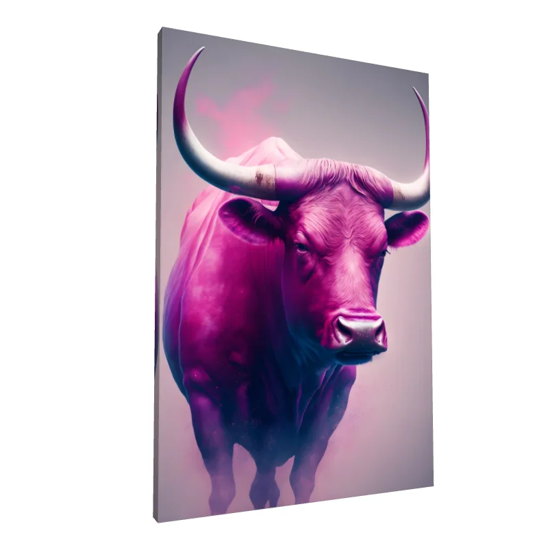 Tablou canvas: Taur Roz în Stil Modern - Image 1