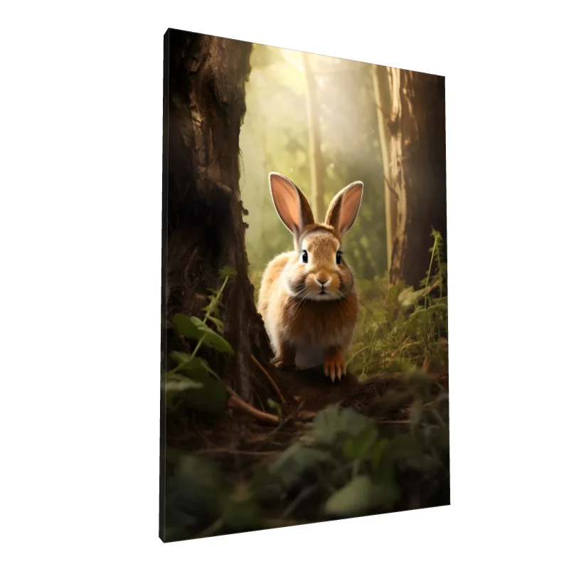 Tablou canvas: Iepure în Pădurea Luminată - Image 1