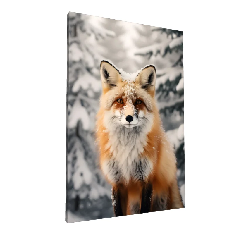 Tablou canvas: Vulpe în Peisaj de Iarnă - Image 1