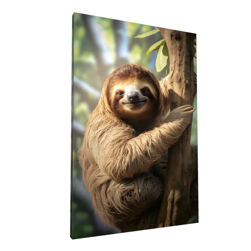 Tablou canvas: Portret Lenes Agățat de Copac - Image 1