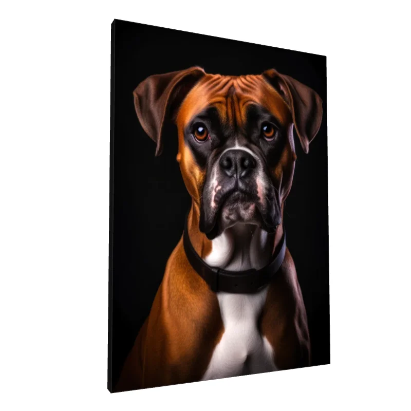 Tablou canvas: Portretul Realist al Câinelui Boxer