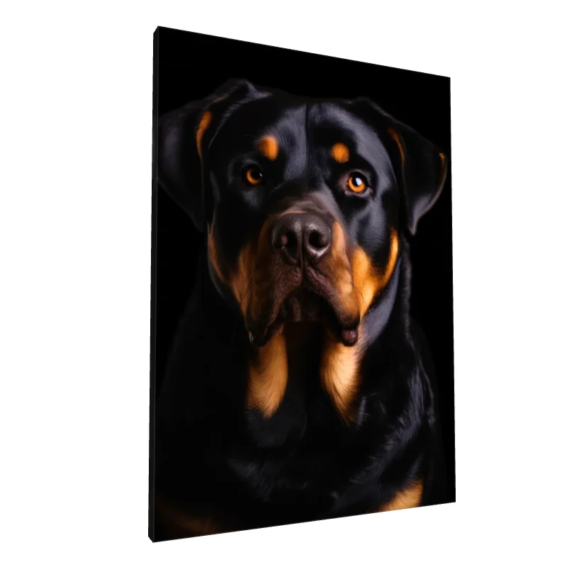 Tablou canvas: Portret Realist de Rottweiler - Image 1