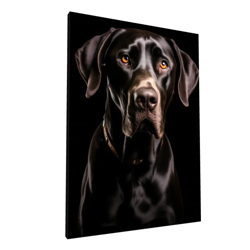 Tablou canvas: Portret de Câine cu Blană Lucioasă - Image 1