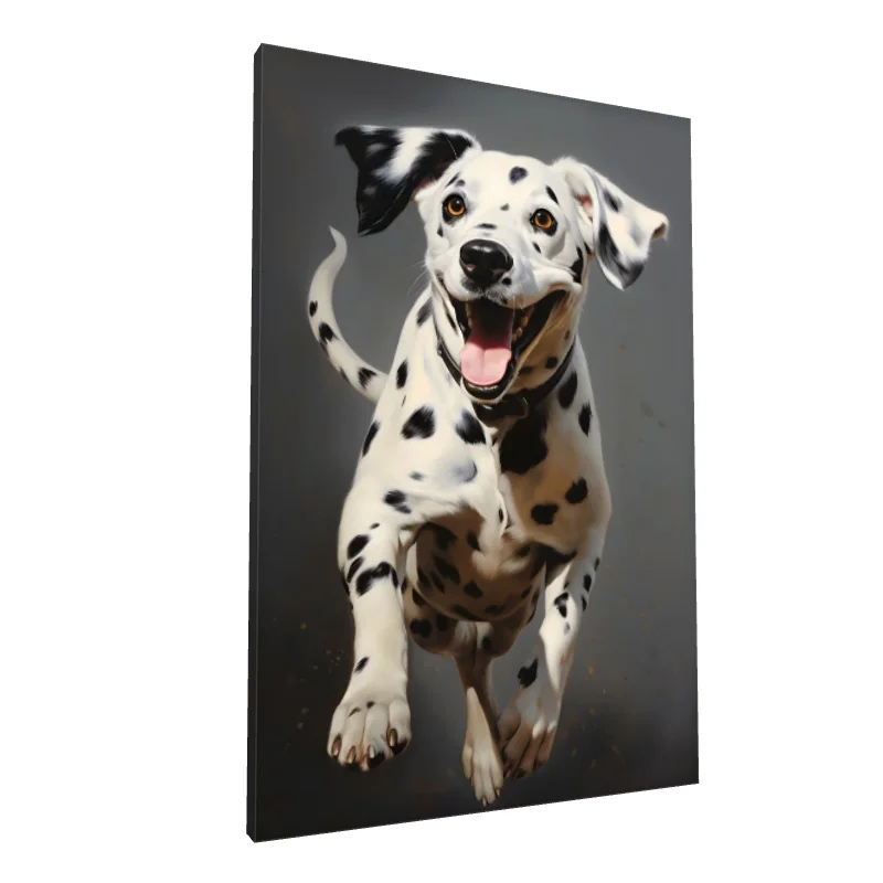 Tablou canvas: Dalmațian Vesel în Mișcare