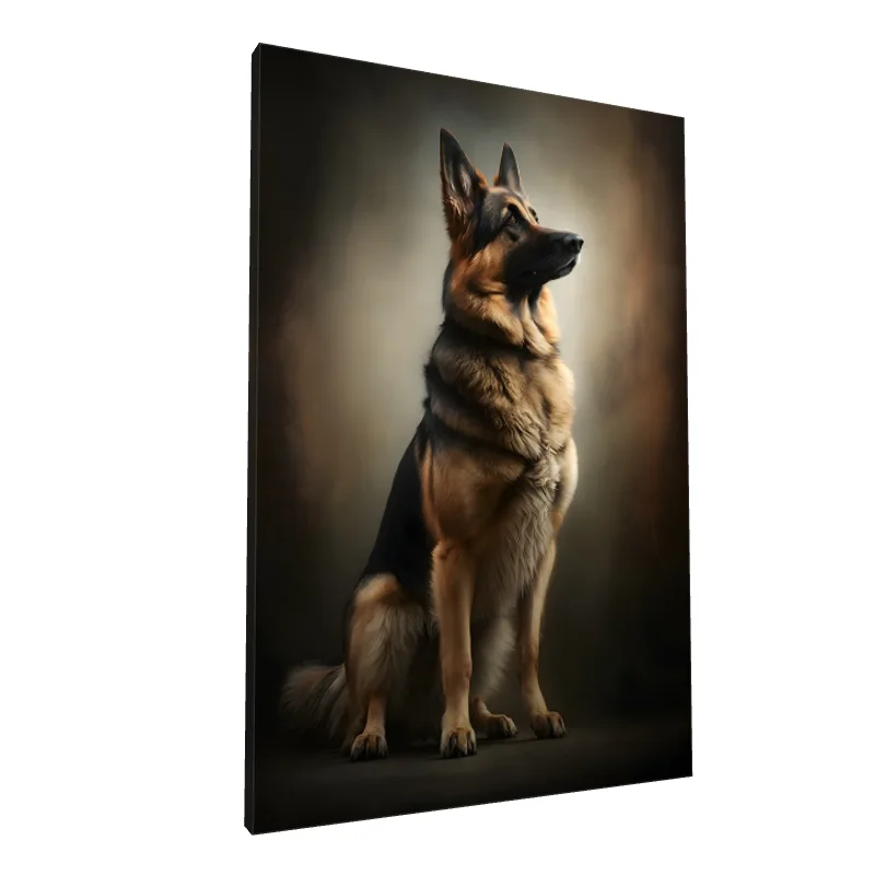 Tablou canvas: Portret Realist de Ciobănesc German (2) - Image 1