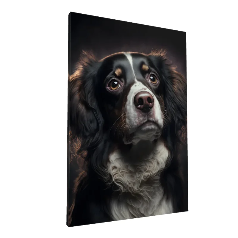 Tablou canvas: Portret Realist Câine cu Blană Maro - Image 1