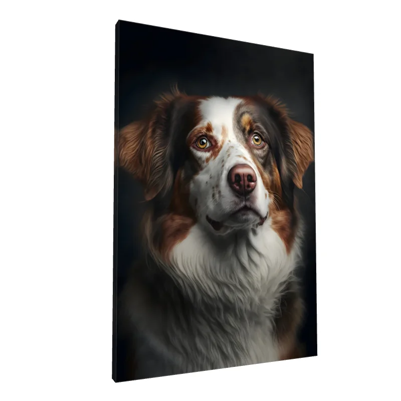 Tablou canvas: Portret Realist Câine cu Blană Pestriță - Image 1