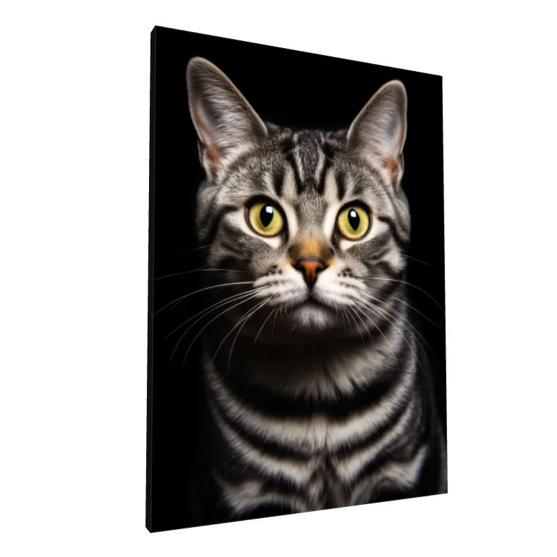 Tablou canvas: Portret Pisică cu Blană Tigrată