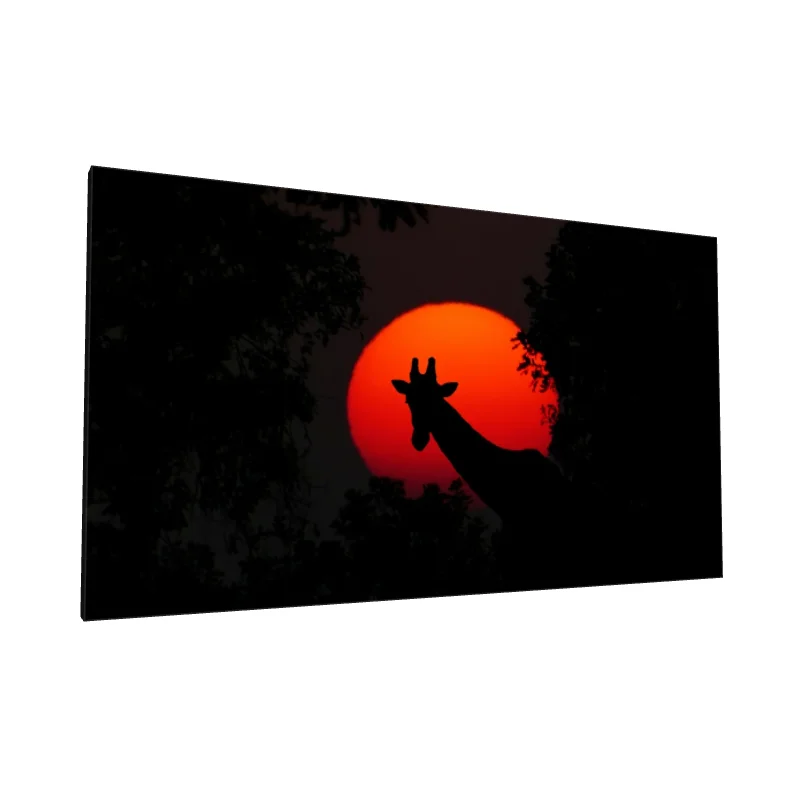 Tablou canvas: Girafă Siluetată la Apus de Soare
