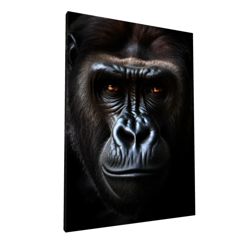 Tablou canvas: Portret Realist de Gorilă în Prim Plan