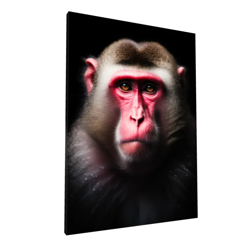 Tablou canvas: Portret Realist Macac cu Fața Roz