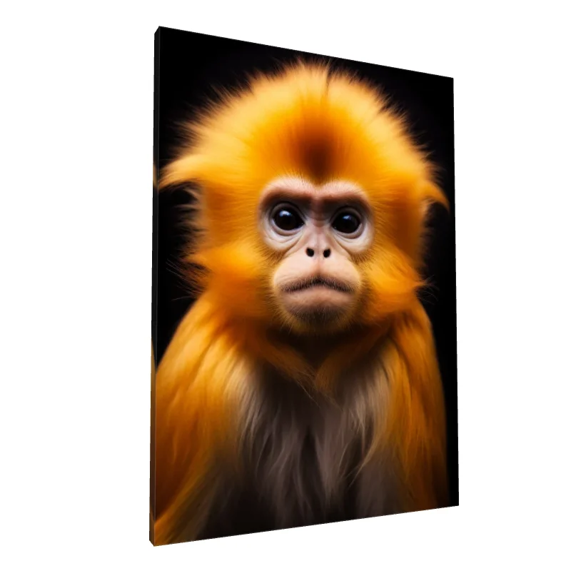 Tablou canvas: Portret Detaliat de Maimuță Aurie