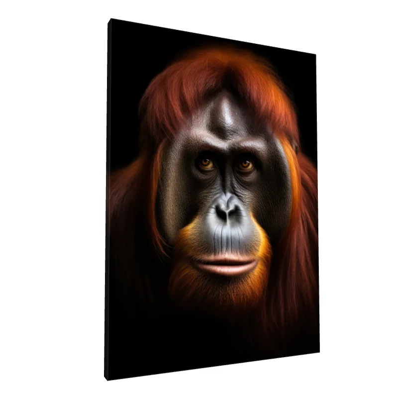 Tablou canvas: Portret Realist de Orangutan în Detaliu - Image 1