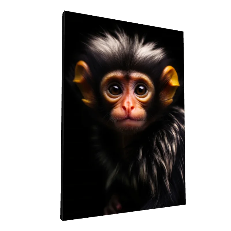 Tablou canvas: Portret de Maimuță cu Ochi Mari - Image 1