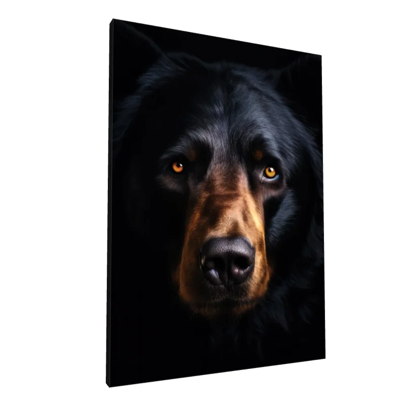 Tablou canvas: Portret Realist de Urs cu Privire Intensă - Image 1