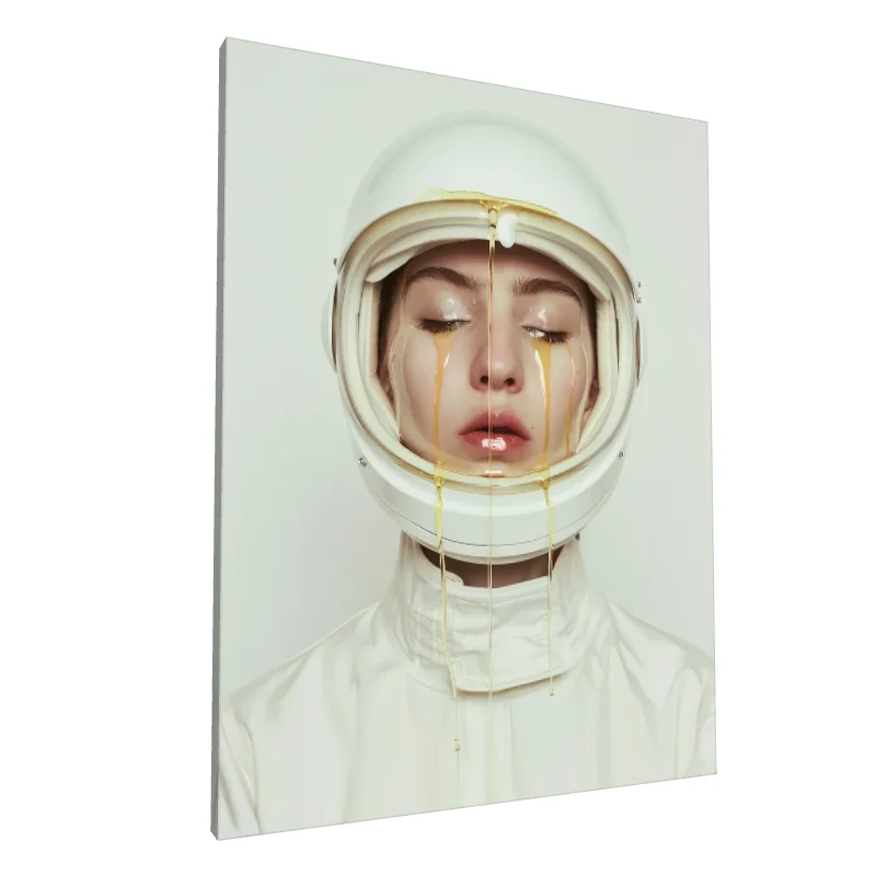 Tablou canvas: Portret cu Cască și Miere - Image 1