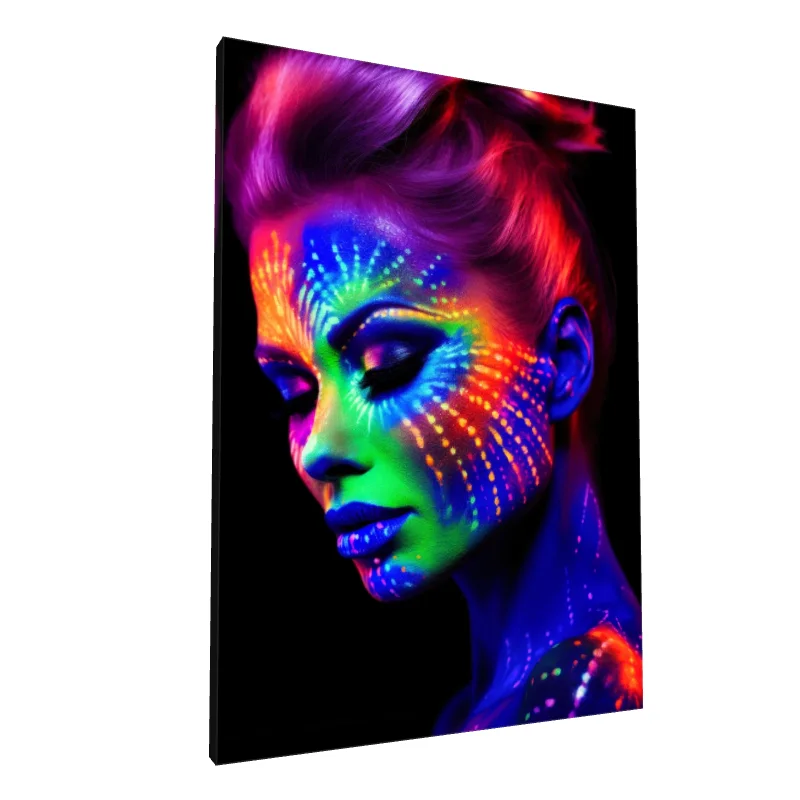 Tablou canvas: Portret Neon în Lumină UV