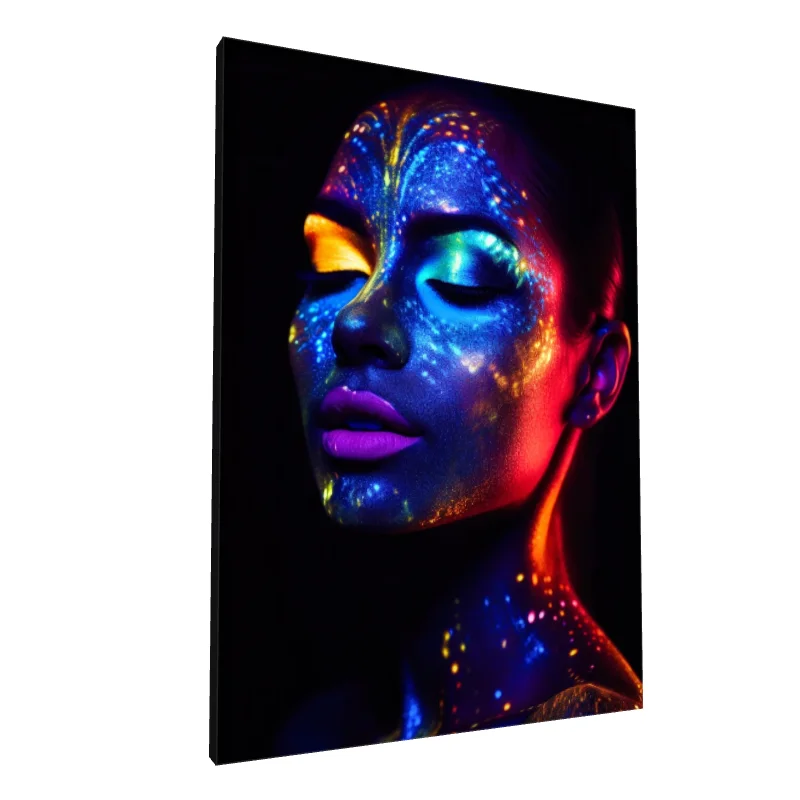 Tablou canvas: Portret Neon în Lumini UV