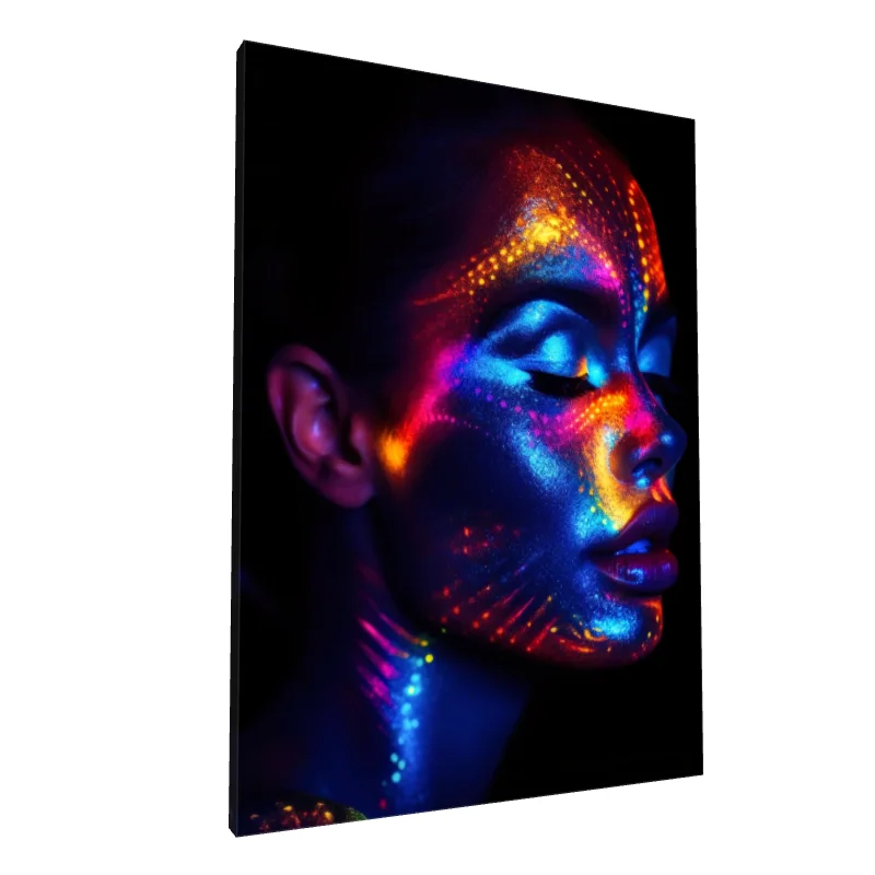 Tablou canvas: Portret Neon în Stil Artistic (2)