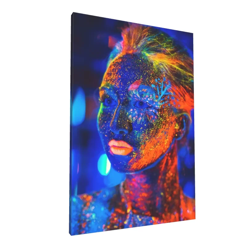 Tablou canvas: Portret Neon în Lumină UV 5