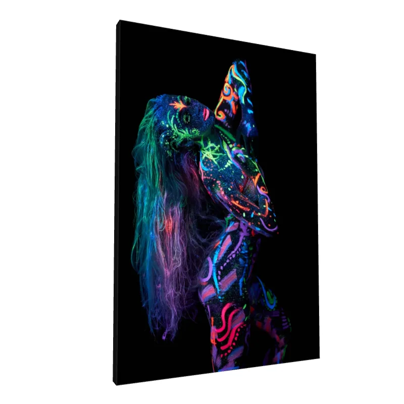 Tablou canvas: Dans Fluorescent în Culori Neon