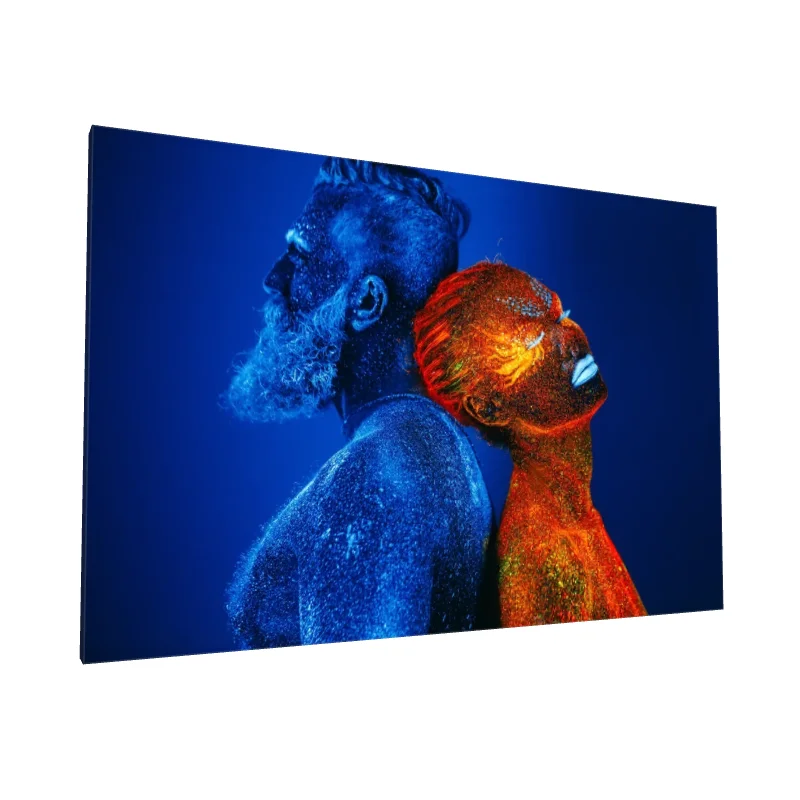 Tablou canvas: Portret în Culori Fluorescente