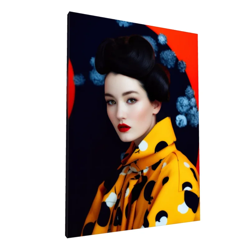 Tablou canvas: Portret Asiatic în Stil Contemporan