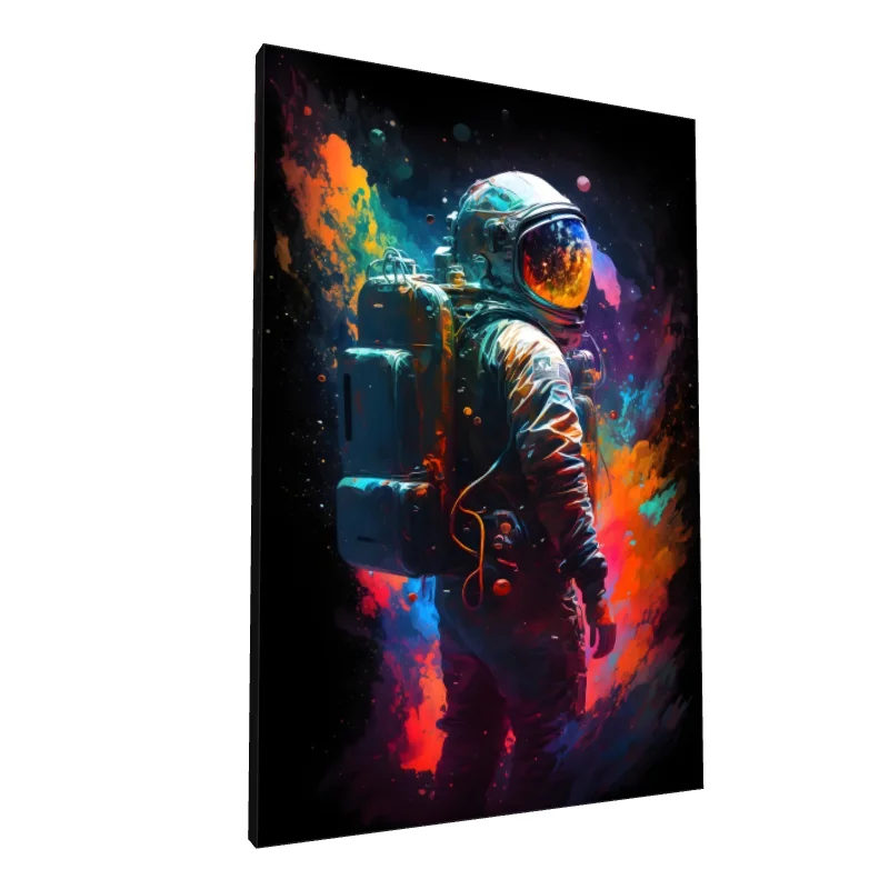 Tablou canvas: Astronaut în Nuante de Culoare Vibrante
