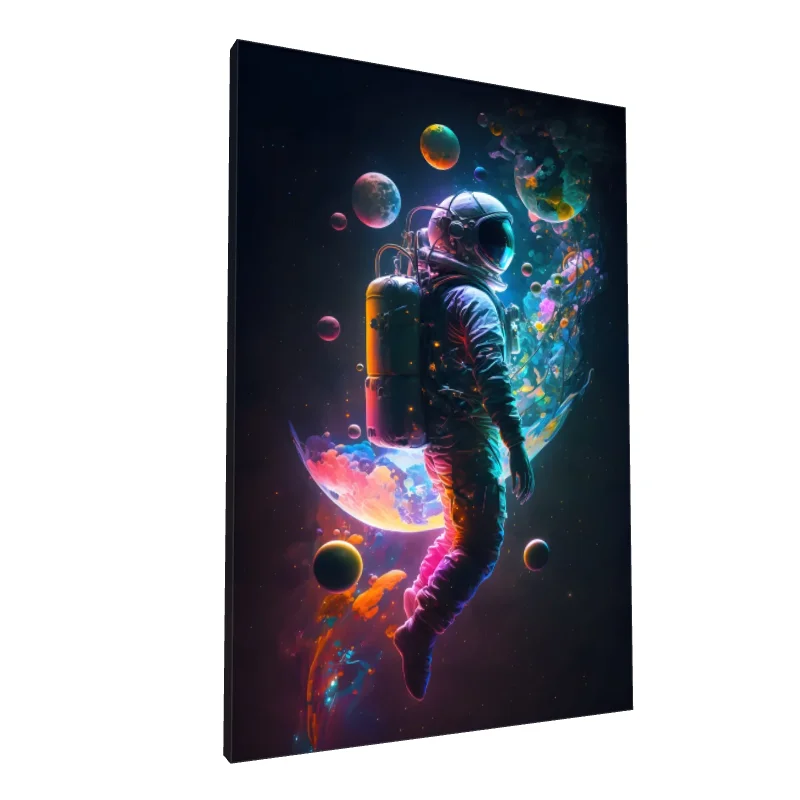 Tablou canvas: Astronaut Plutind în Spațiu Cosmic