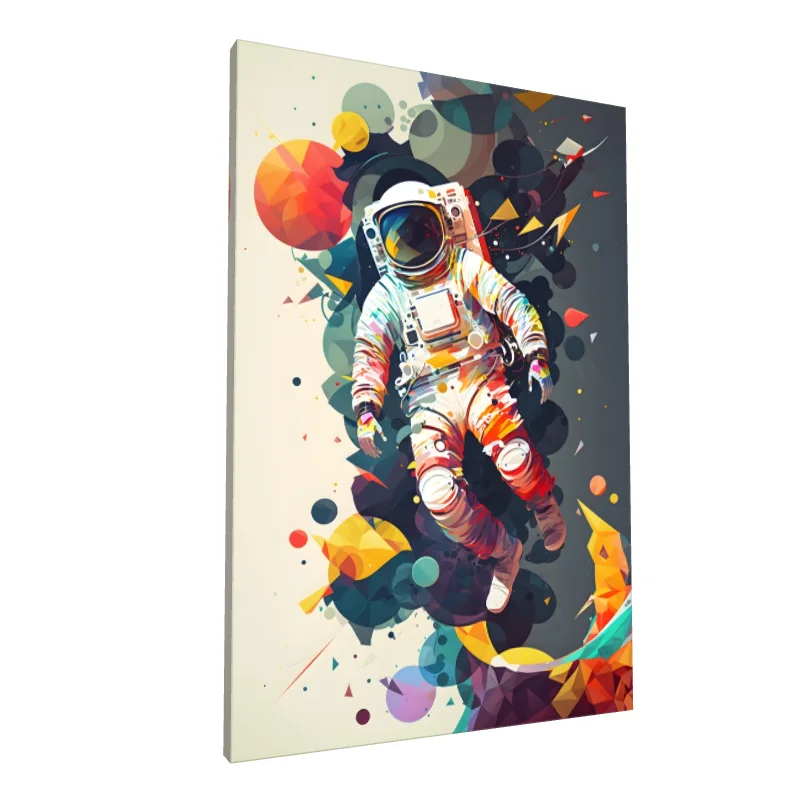 Tablou canvas: Astronaut în Spațiu Abstract - Image 1