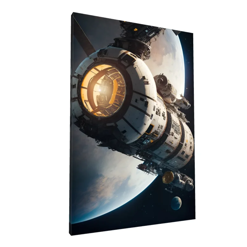 Tablou canvas: Stație Spațială în Orbita Pământului