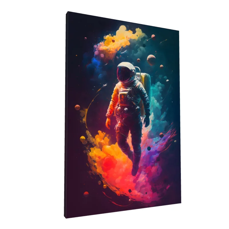 Tablou canvas: Astronaut în Univers Cromatic - Image 1