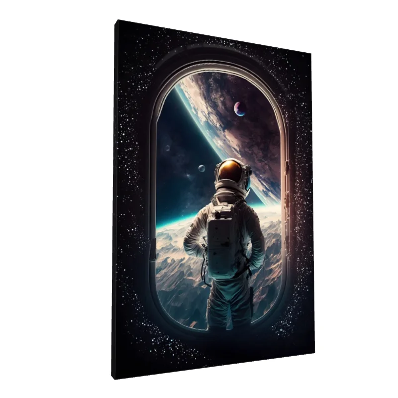 Tablou canvas: Astronaut Privind Planeta Albastră - Image 1