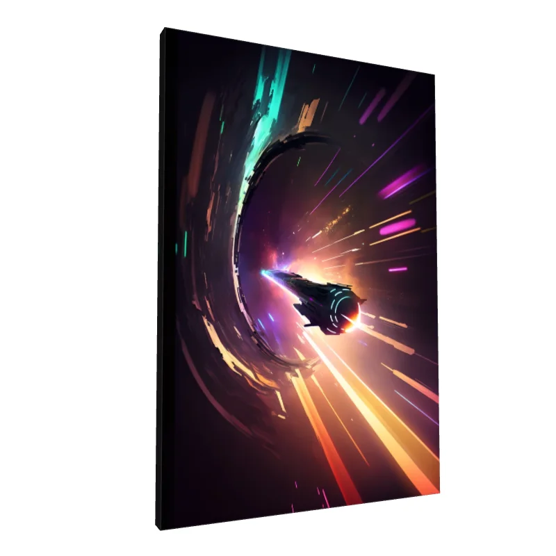 Tablou canvas: Navă Spațială în Călătorie Cosmică