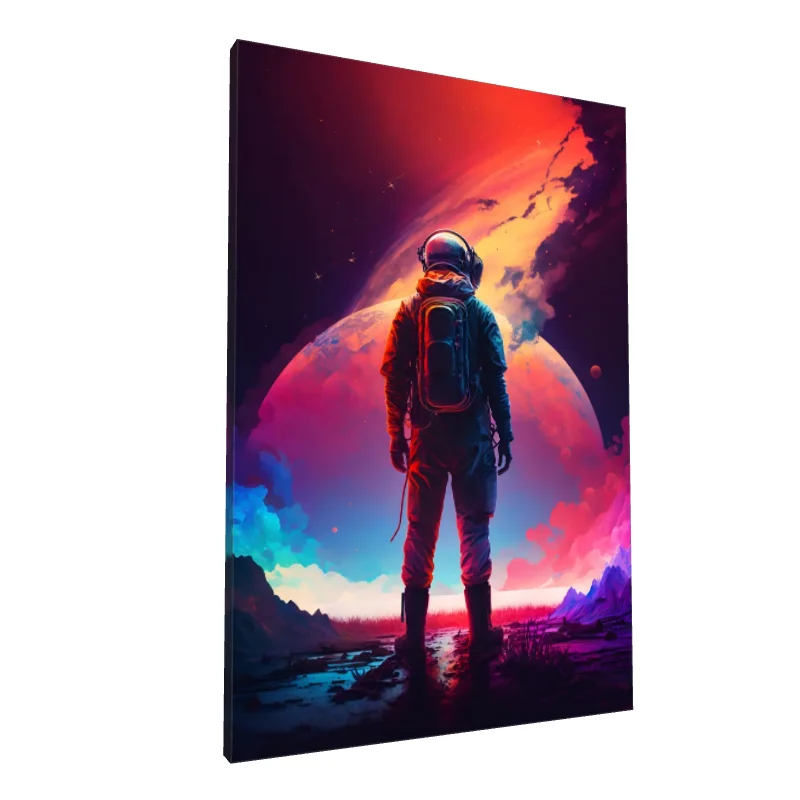 Tablou canvas: Astronaut Privind Spre Cosmos Strălucitor