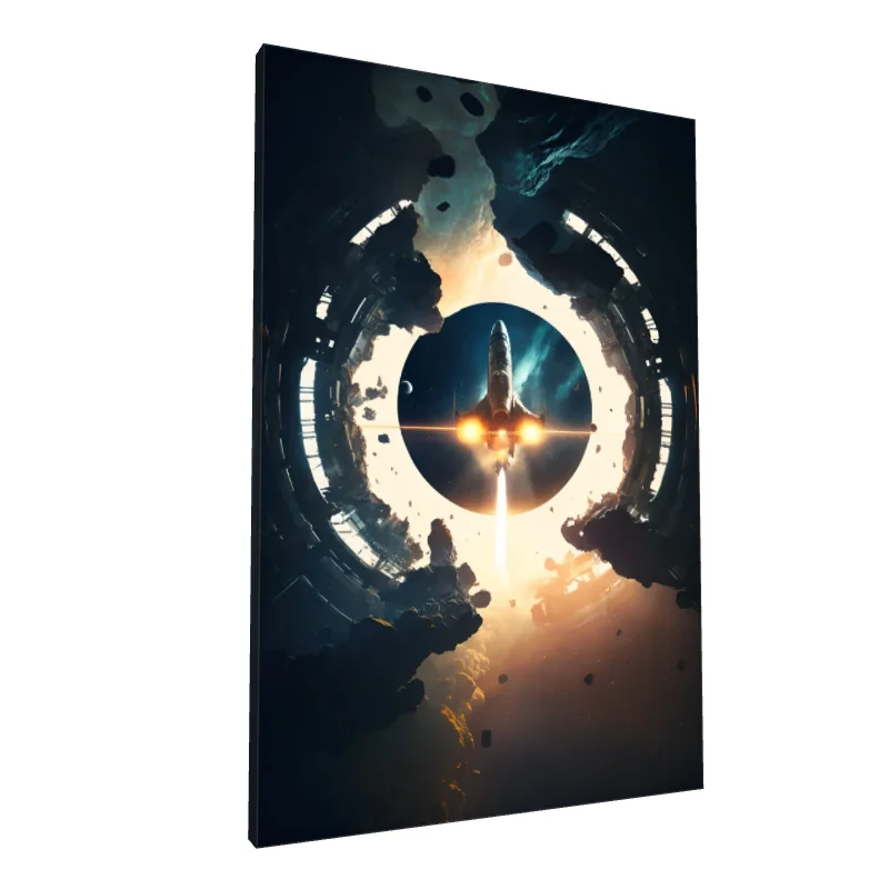 Tablou canvas: Lansare Rachetă prin Inel Cosmic