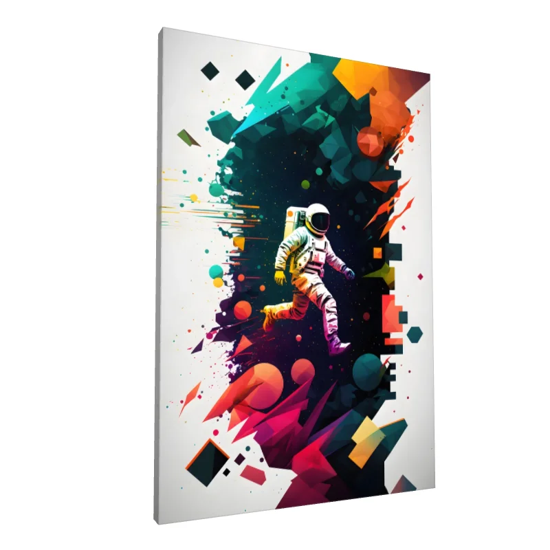 Tablou canvas: Explorator Spațial în Culori Vibrante - Image 1