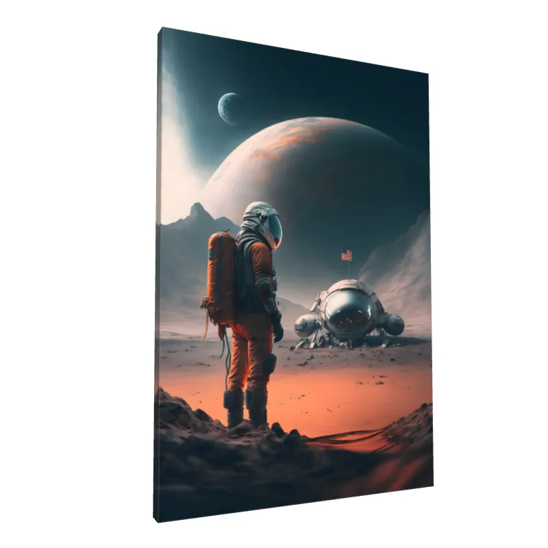 Tablou canvas: Astronaut pe Planeta Roșie