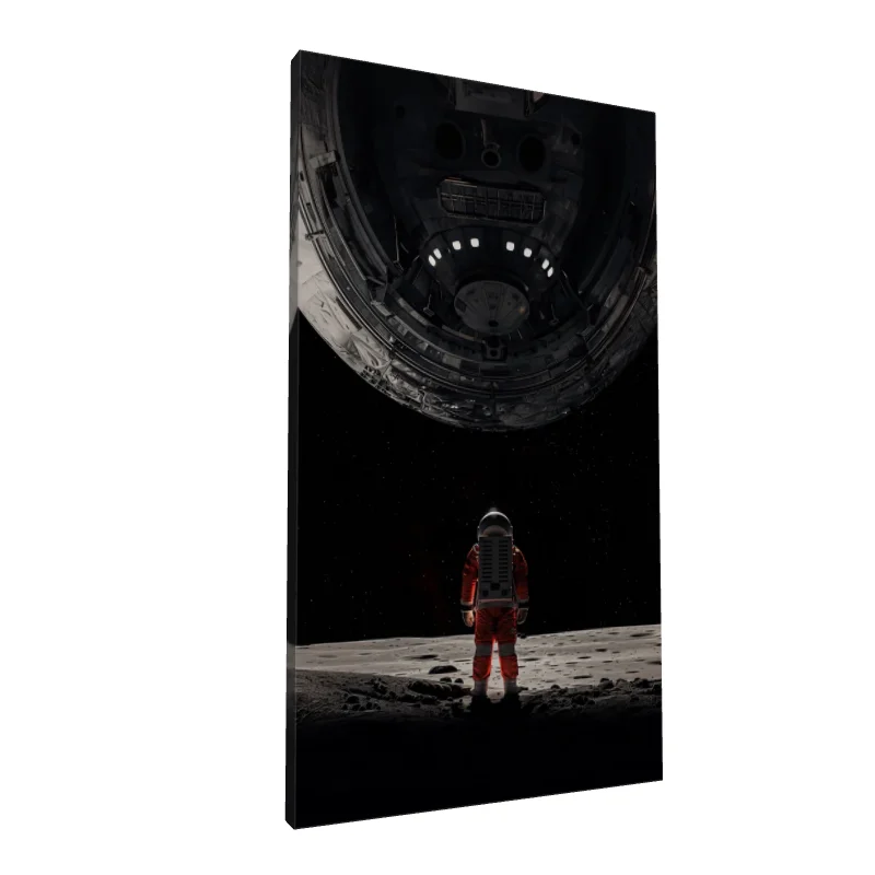 Tablou canvas: Explorator Spațial Sub Navă Cosmică